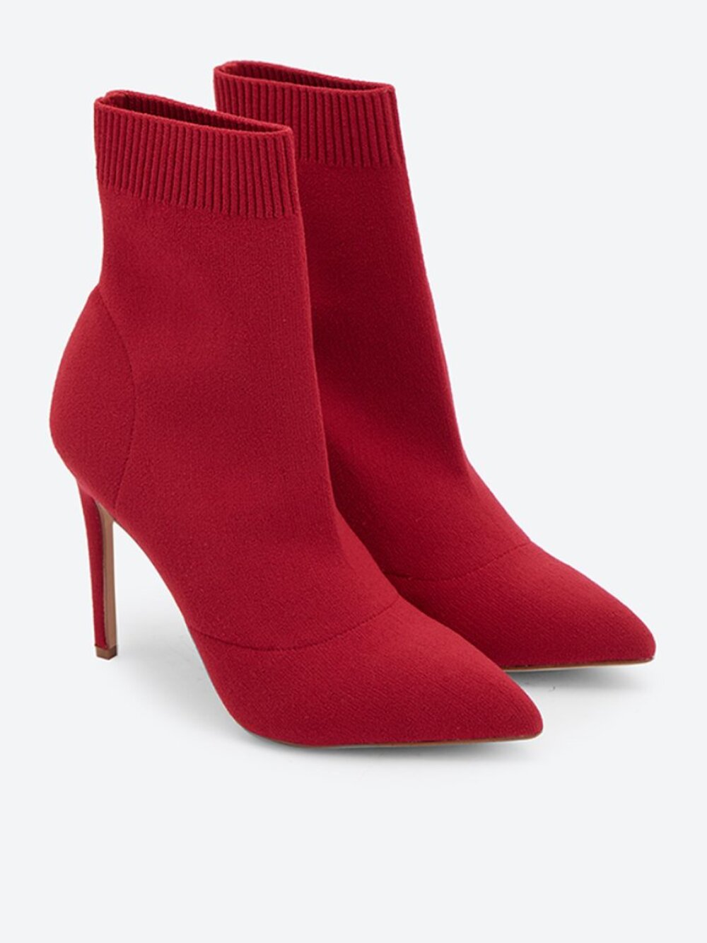 Aldo Ysissa Pointed Toe Boots Red Sock Booties